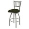 Holland Bar Stool Co 30" Swivel Bar Stool, Nickel Finish, Canter Pine Seat 81030AN010 - alternate 1